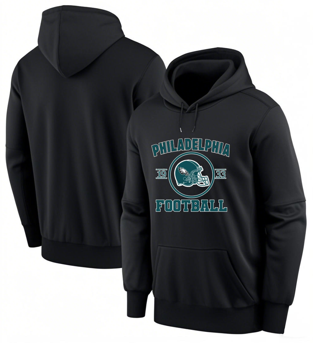 Men 2025 Philadelphia Eagles black hoodie style 25->philadelphia eagles->NFL Jersey